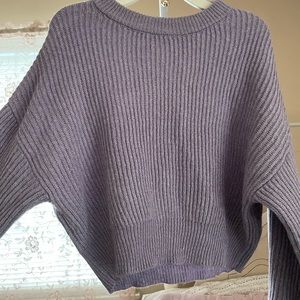 Garage purple cropped sweater